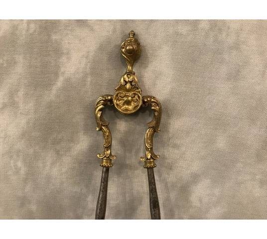 Beautiful iron pince and bronze epoch 19 th