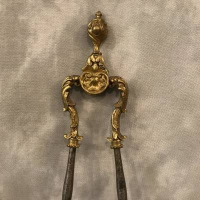 Beautiful iron pince and bronze epoch 19 th