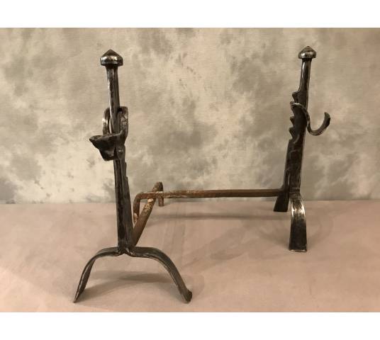 Pair of vintage iron tracks 17 th