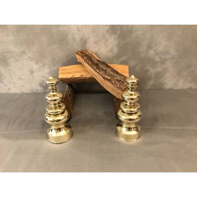 Vintage brass track pair 19 th Louis Philippe