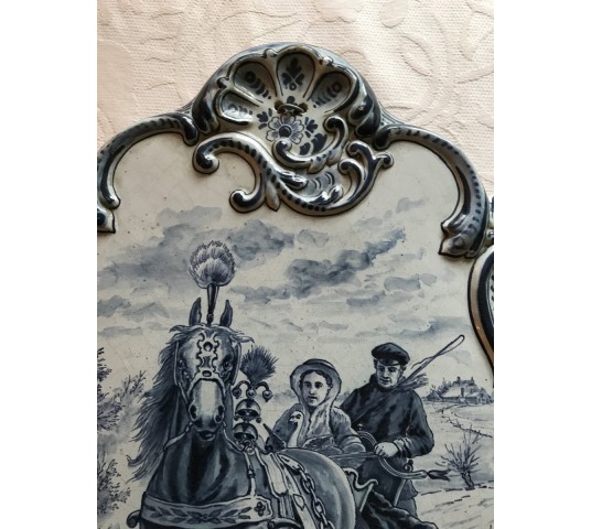 Delft Decorative Plate Table 19 th "Tichelaar Makkum"