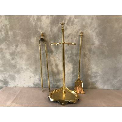 Antique brass mantelpiece - 19th century