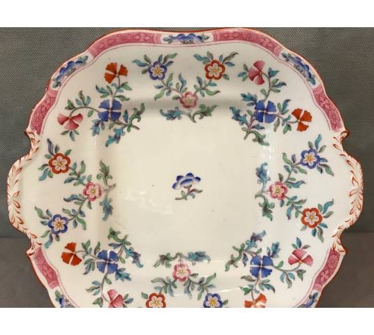 Beau plat à gâteaux  en porcelaine de Minton d'époque 19 ème