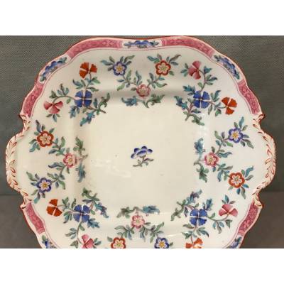 Beau plat à gâteaux  en porcelaine de Minton d'époque 19 ème