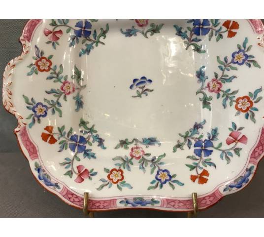 Beau plat à gâteaux  en porcelaine de Minton d'époque 19 ème