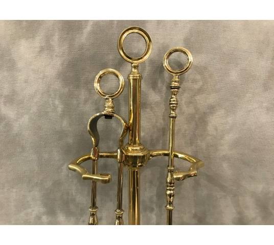 Stack Servant in Polished and Polished Brass Charles X