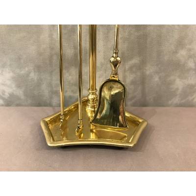 Stack Servant in Polished and Polished Brass Charles X