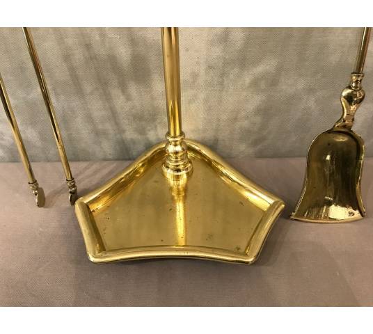 Stack Servant in Polished and Polished Brass Charles X