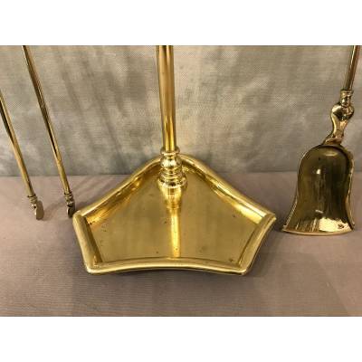 Stack Servant in Polished and Polished Brass Charles X