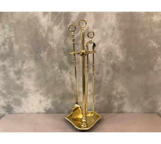 Stack Servant in Polished and Polished Brass Charles X