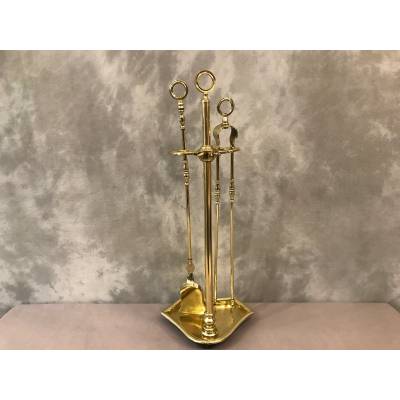 Stack Servant in Polished and Polished Brass Charles X