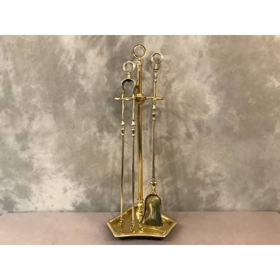 Stack Servant in Polished and Polished Brass Charles X